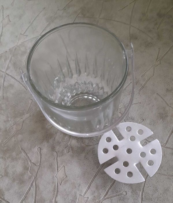 Стъклена/кристална нова купа за лед