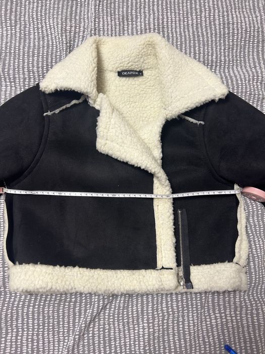 Cojocel Deafox – piele întoarsă artificială, negru, ca nou