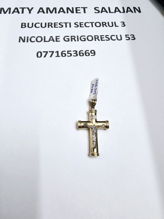 Vand pandantiv din aur 14 k 3.49 g cod 315