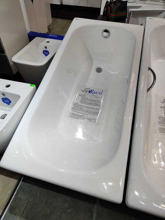 Чугунная ванна RACO. 150х75 с ручками (есть и без ручек) Chugun vanna