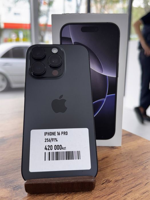 Айфон16Про•256гб/91%қара