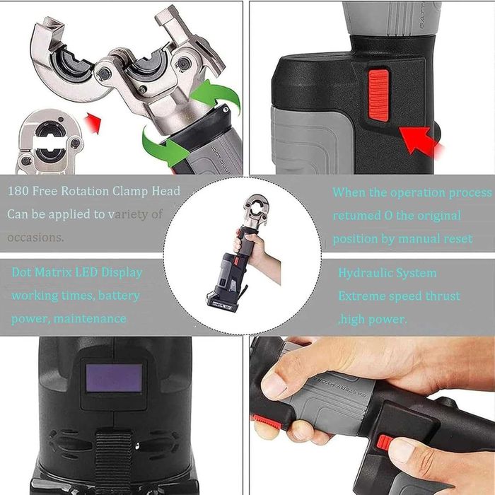 Aparat electrohidraulic crimpat papuci electrici set profi