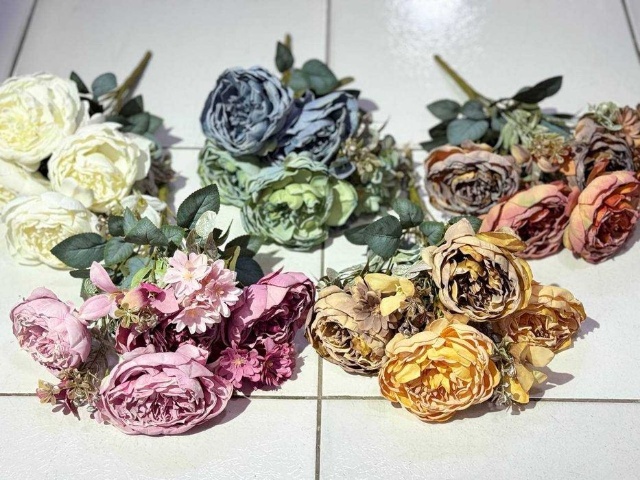 Лидер продаж - Искусственные цветы букет декор для дома, свадьбы 4шт