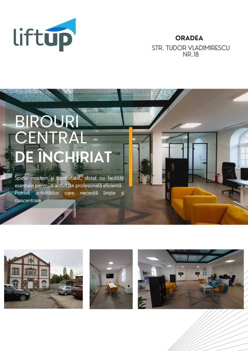 Birouri de inchiriat central Oradea – parcare inclusă