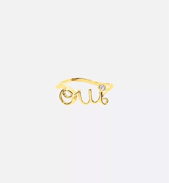Inel de logodna Dior Dioramour Oui aur 18k si diamant Original