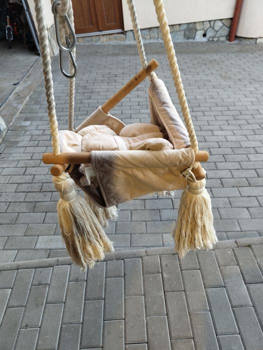 Leagan pentru copii si bebelusi, Catifea Velvet, perna detasabila ursu