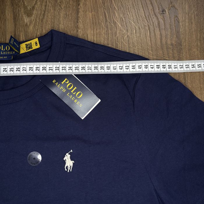 Tricou Polo Ralph Lauren Bărbați Blue Marin Insignă Albă – Nou cu Etichetă – M