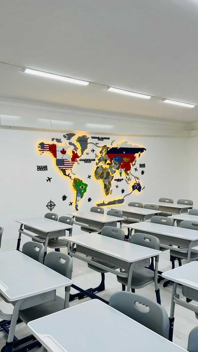 КАРТА МИРА ДЛЯ Интерера Әлем Картасы
