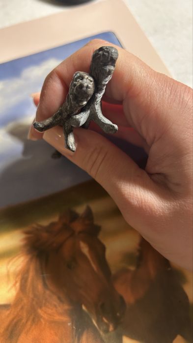 Suport tacamuri din metal argintat