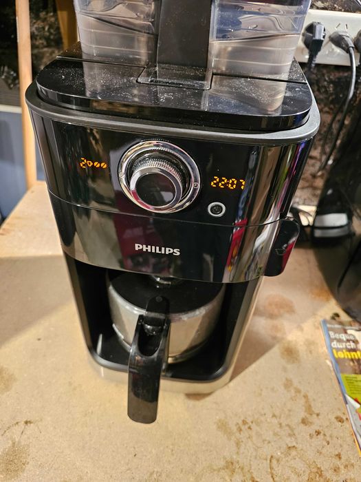 Philips grind & brew HD 7767/00, 1000 W, 1.2 l, 12 cesti, Negru