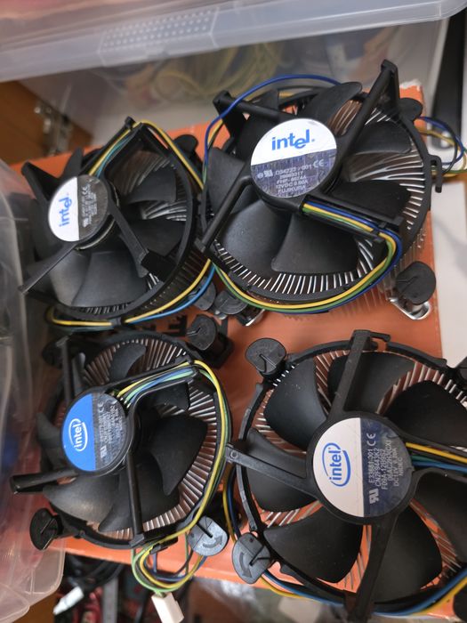 2x Placa de baza cu socket 775 + CPU + cooler