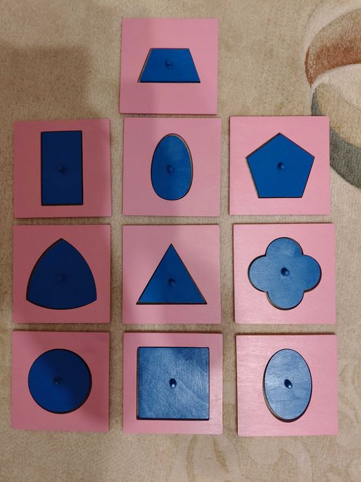 Inserturi de lemn Montessori