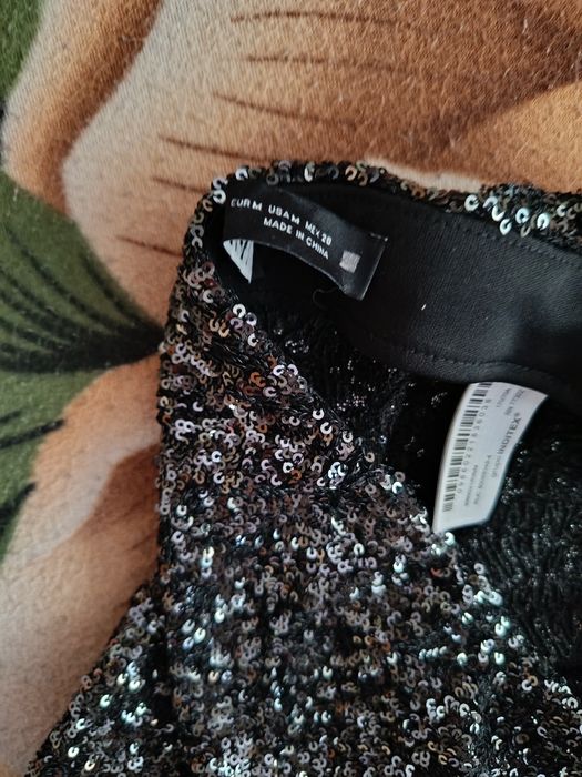 Pantalon dama paiete argintii