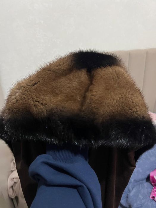 Продам норковую шапку косынку