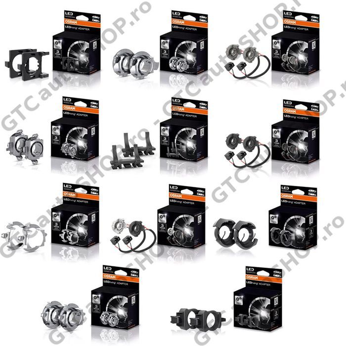 adaptoare bec led osram night breaker – set doua bucati