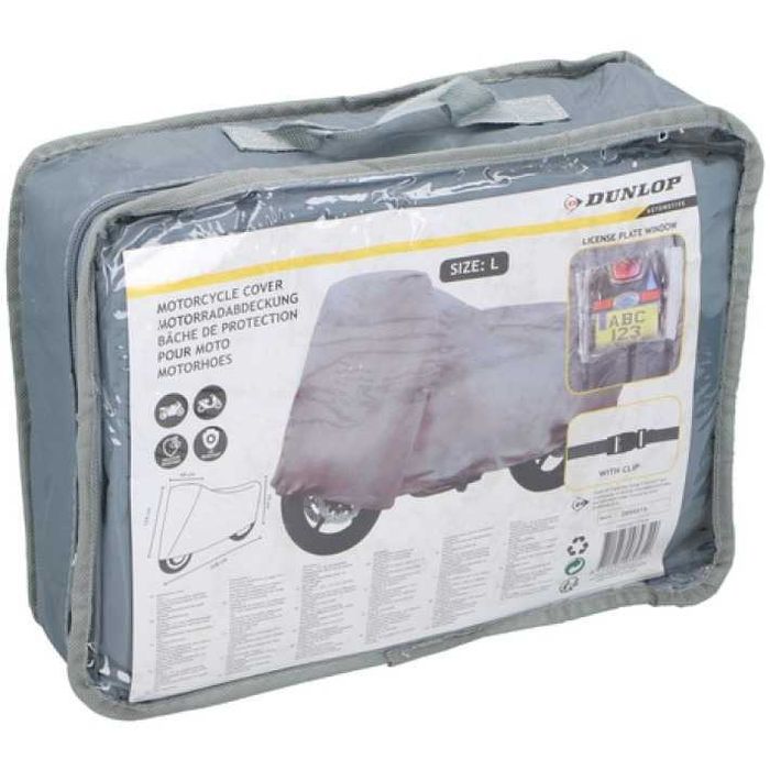 Водоустойчиво покривало за мотоциклет Dunlop - размер L -  228см x 99см x 124см
