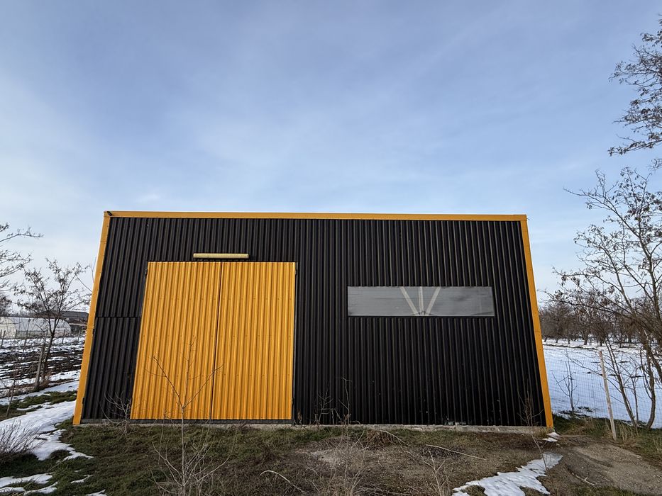 Vând / inchiriez / schimb, hala tablă 100 mp & teren 300 mp