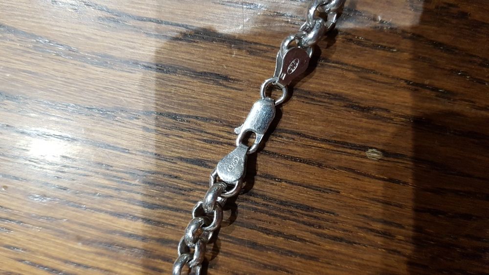 Nou nout,superb lant argint 925 Italy masiv foarte lung,model deosebit