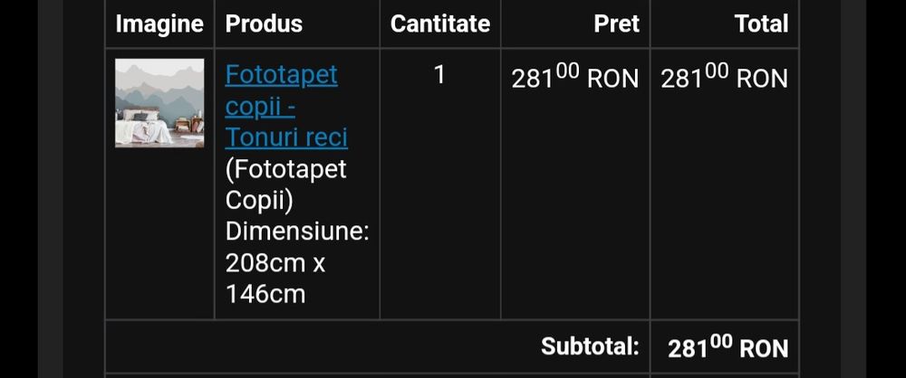 Tapet cu model munti -  tonuri reci