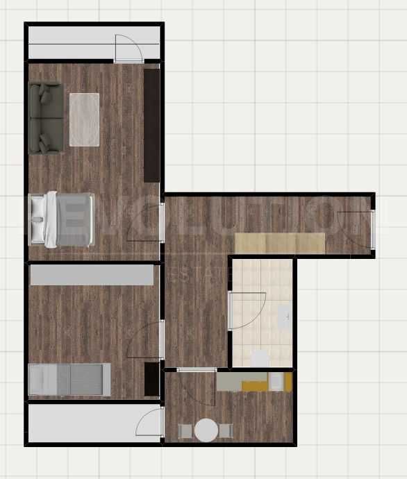 Продава се Двустаен апартамент в София, Люлин 4 - 68 кв.м за 1125 €/кв.м - Снимка #4