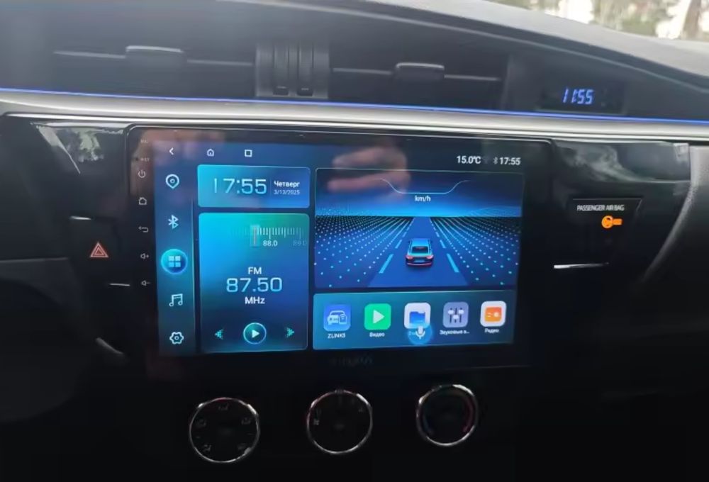 Navigatie android Toyota Corolla GPS Waze YouTube Carplay BT