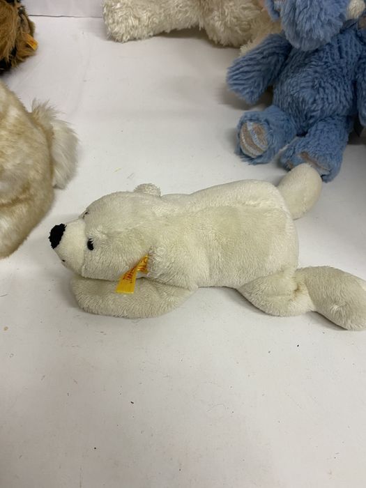 STEIFF lot 7 jucării din pluș de colecție originale pisica, cățel