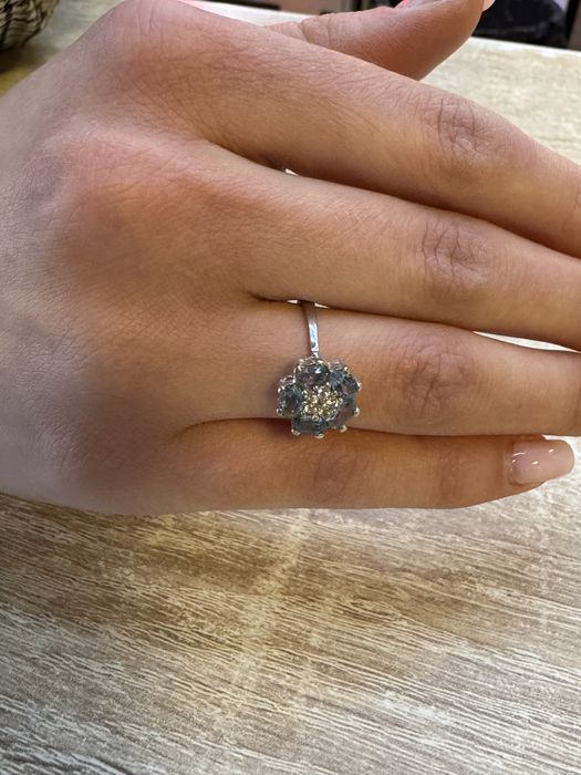 Set cercei + inel 18k din spania