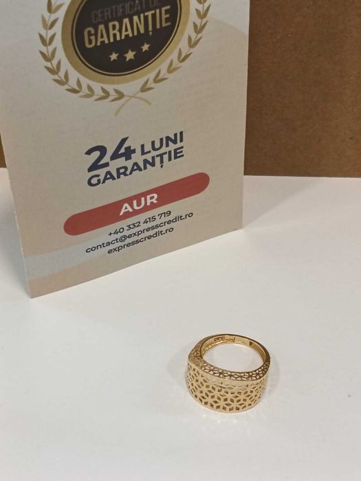 (AG41) Inel aur, 14k b51330 Certificat de garantie