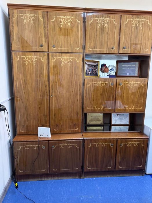 Стенка шкаф натуральное дерево