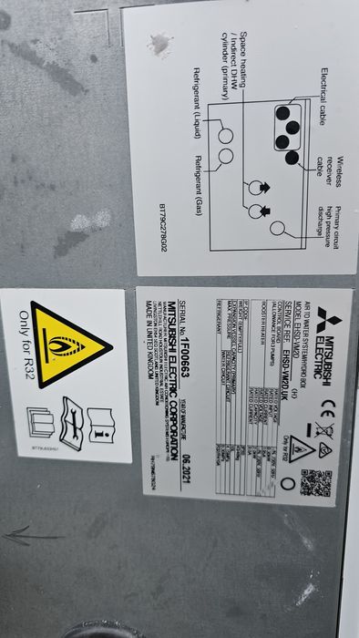 Mitsubishi ecodan 5kw термопомпа екодан 5 киловата сплит