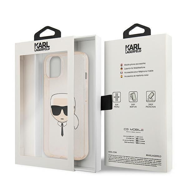 Karl lagerfeld hardcase glitter karl`s head - лицензиран кейс с брокат