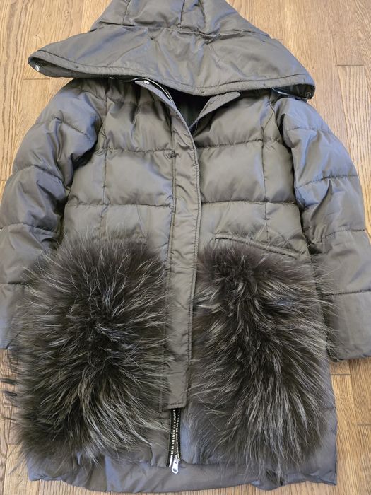 Geaca cu blană naturala