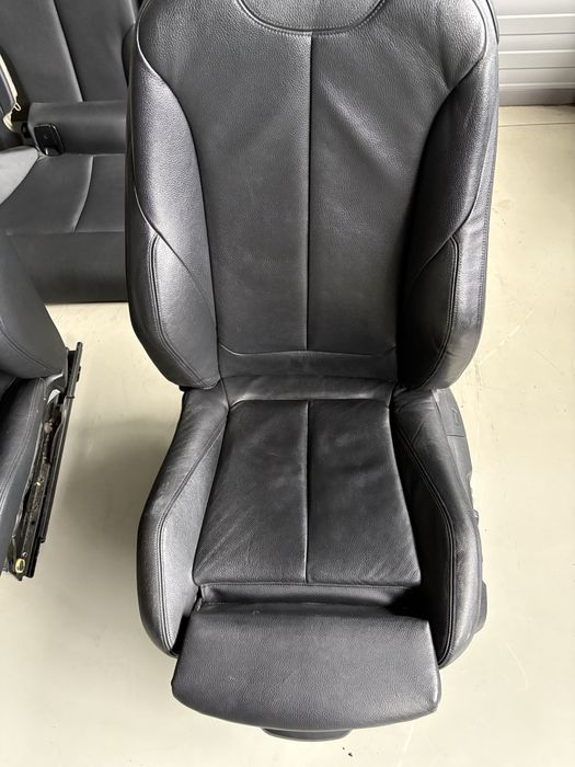 Спортен кожен салон recaro/за bmw f32/бмв ф32/ел. С памет/ подгрев/