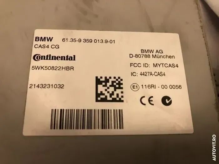 kit ( Chit ) pornire ecu cas4 chei cheie bmw F10 F11 8584425