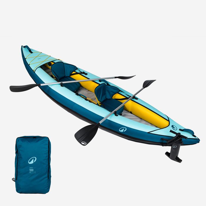 Set caiac-canoe 100 Essential 1/2 locuri - produs resigilat Decathlon