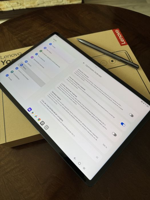 Tableta Lenovo Yoga Tab Plus, Octa-Core, 12.7" 3K, 144Hz, 16GB LPDDR5x RAM, 256GB, Wi-Fi®, Tidal Teal + Lenovo Tab Pen Pro