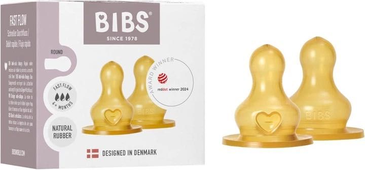 Латексови биберони BIBS – 2 опаковки