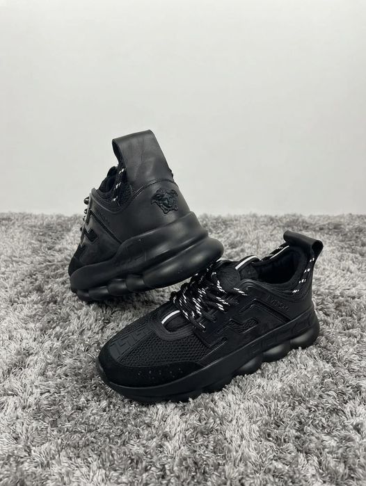 Adidasi Versace Chain Negru - Adidasi Fete Baieti