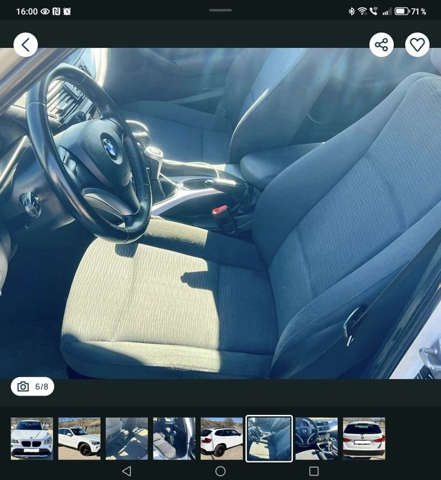 Persoană fizică vând  BMW X1  2.0l diesel, fiscal, masina de familie foarte bine întreținută și curată, mașină de nefumători