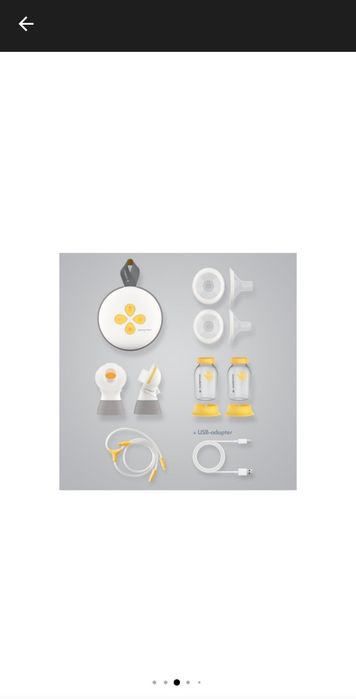 Чисто НОВА ПОМПА Medela swing Maxi+ Сутиен Medela и шишита 8 бр