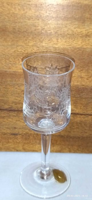 Фужеры маленькие. 5 шт. Богемия.