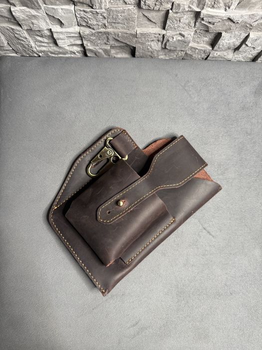 Продам кожаную сумку на ремень!