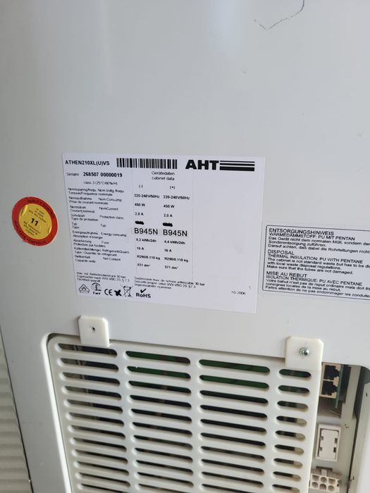 Ladă frigorifică comercială AHT ATHEN 210XL – 831 L – geamuri culisante