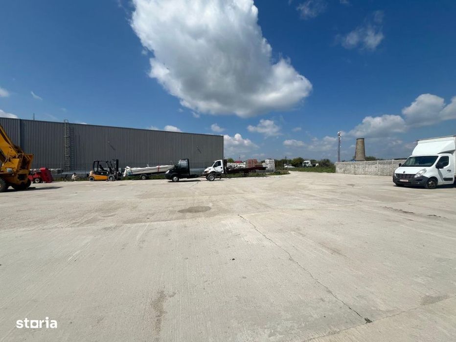 Teren 12.600 mp cu hala noua 600 mp, oportunitate investitie