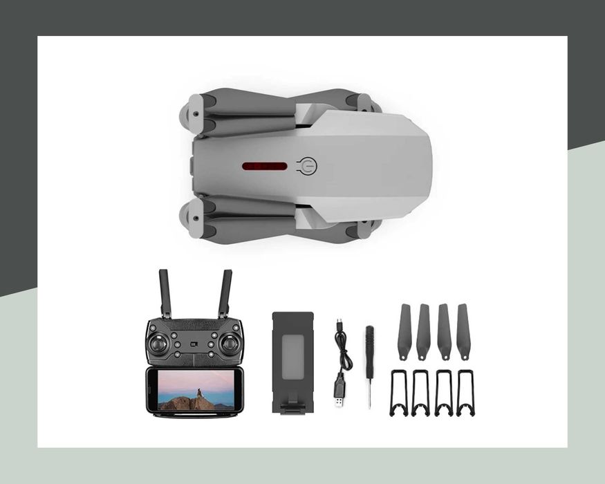 Сгъваем дрон/квадрокоптер Eachine E88 с камера