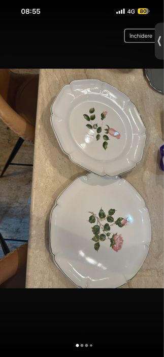 2 farfurii pierre motton