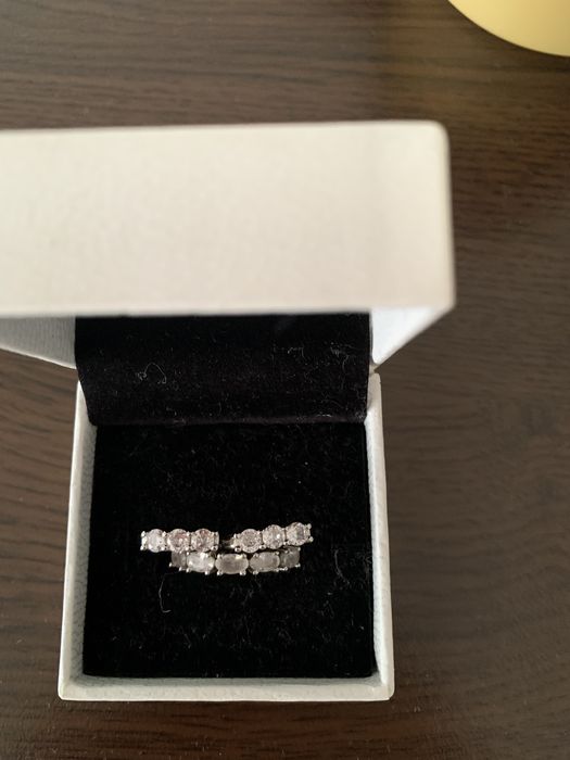 Комплект пръстен и обеци сребърни