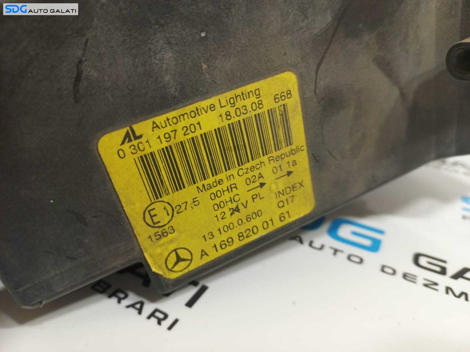 Far Stanga EUROPA Mercedes Clasa A Class W169 2005 - 2012 Cod A1698200161 0301197201 [L2082]