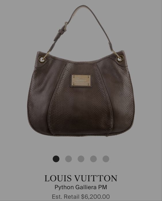Geanta Louis Vuitton Python Galliera PM