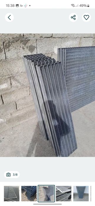 Trepte zincate antiderapante